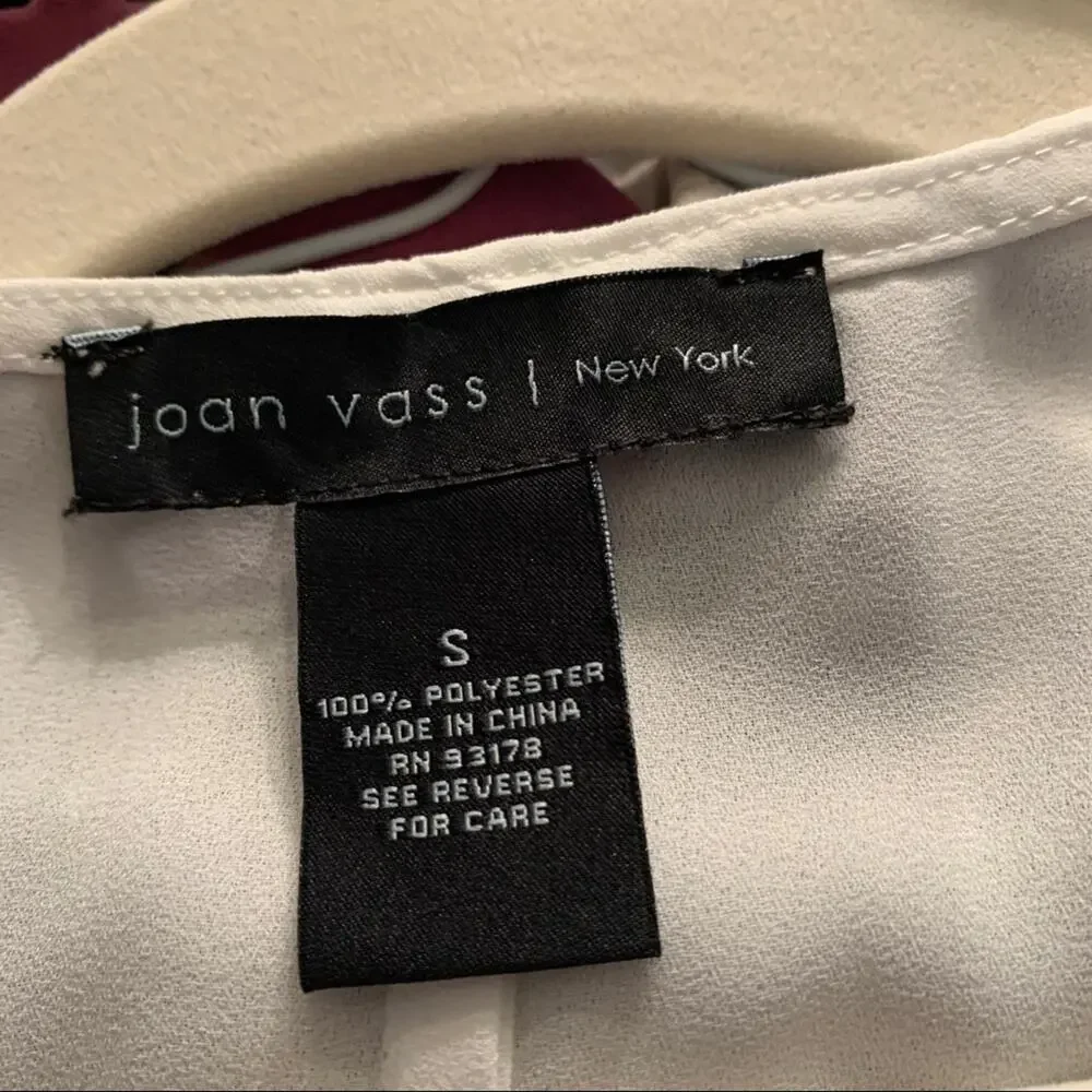 JEAN vass‎ white chiffon like top. Flowy. Size small coastal granny wear